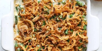 Green Bean Casserole with Fresh Green Beans